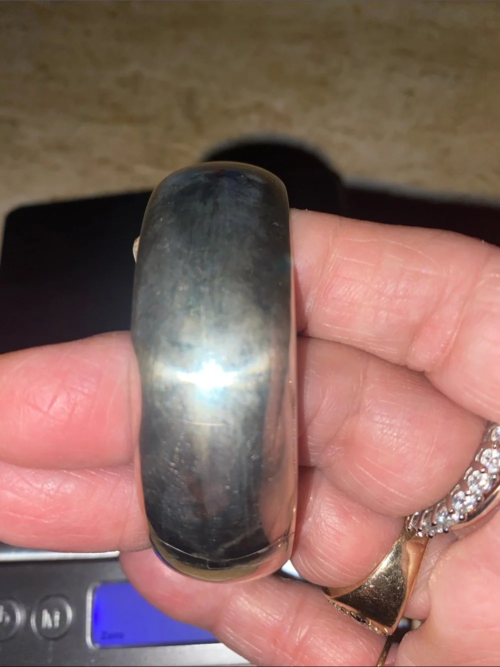 Pure Sterling Silver Wide Bangle Bracelet - Brand New